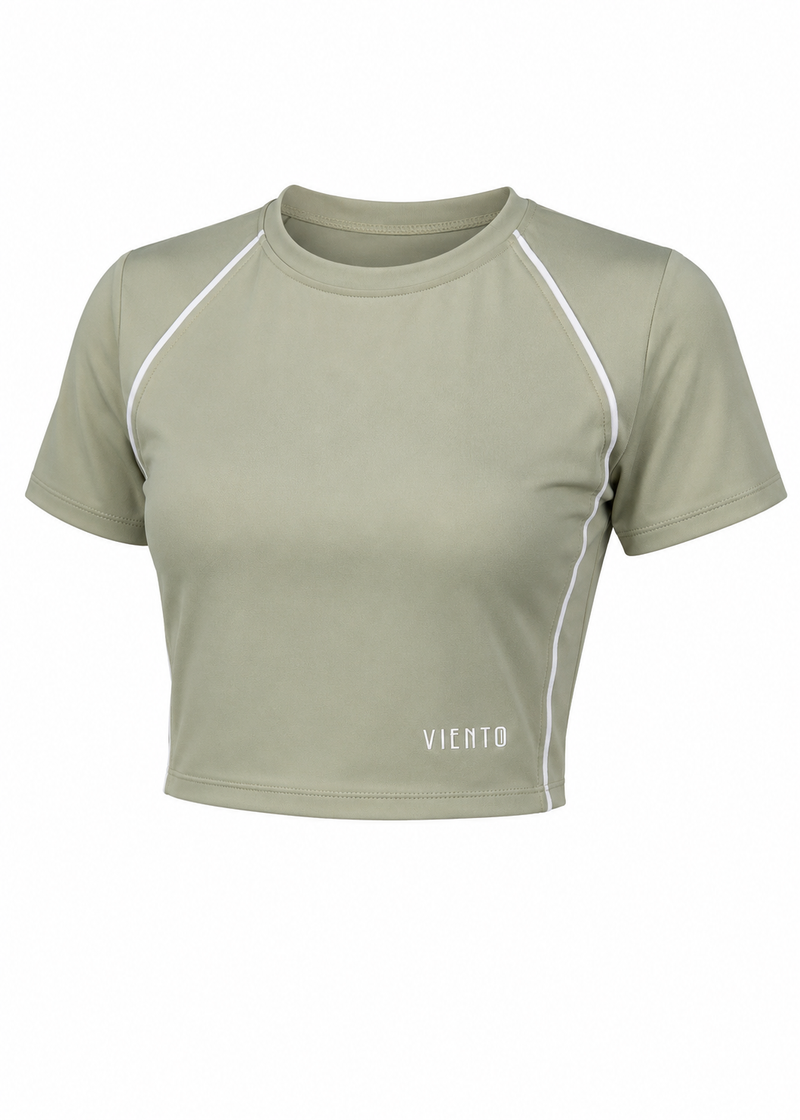 Piping Crop Top