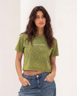 Acid wash Crop T Regular size