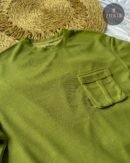 Cargo Pocket T Shirt- Olive Green