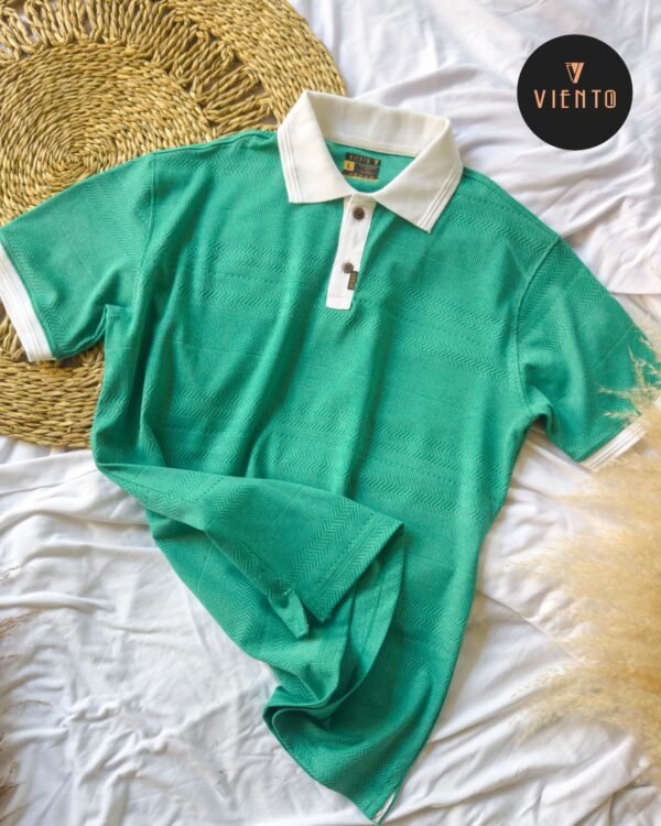Collar T Shirt- Teal