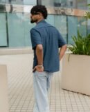 Mid Night Blue – Knit Cuban Shirt