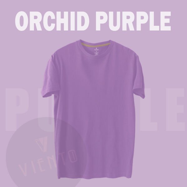 Unisex Essential Plain T shirt — Orchid Purple
