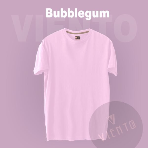 Unisex Essential Plain T shirt — Bubblegum