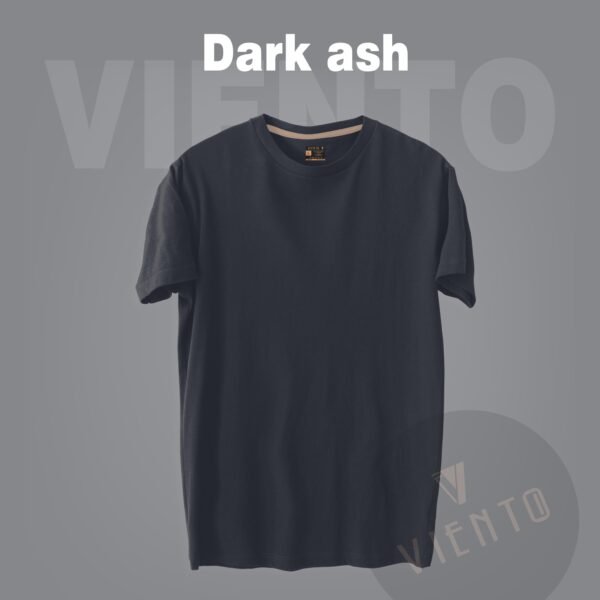 Unisex Essential Plain T shirt — Dark Ash