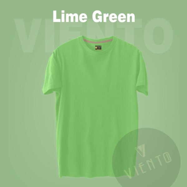 Unisex Essential Plain T shirt — Lime Green