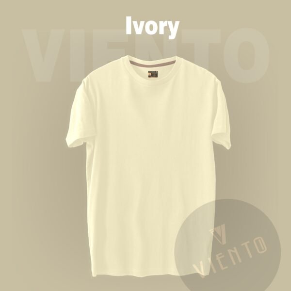 Unisex Essential Plain T shirt — Ivory
