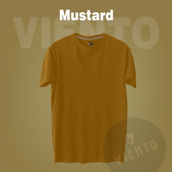 Unisex Essential Plain T shirt — Mustard