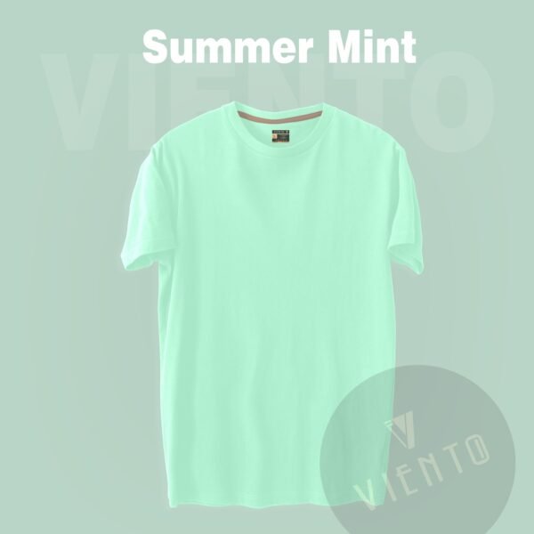 Unisex Essential Plain T shirt — Summer Mint