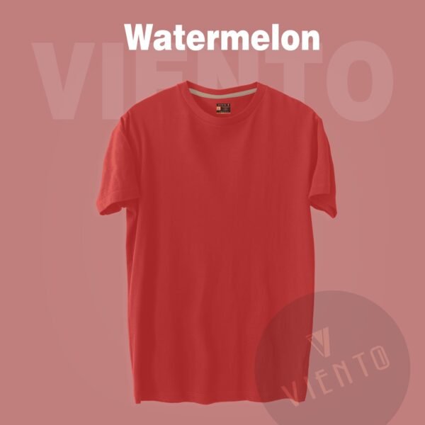 Unisex Essential Plain T shirt — Watermelon