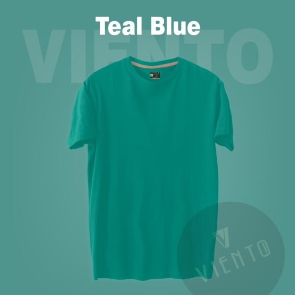 Unisex Essential Plain T shirt — Teal Blue