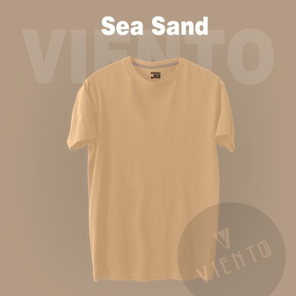 Unisex Essential Plain T shirt — Sea Sand