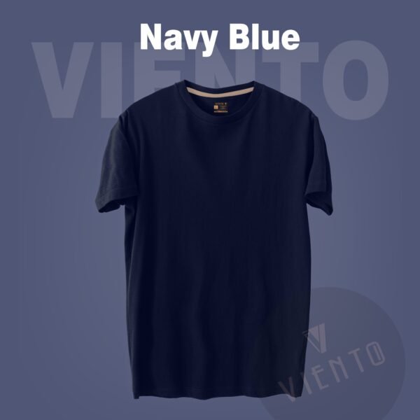 Unisex Essential Plain T shirt — Navy Blue