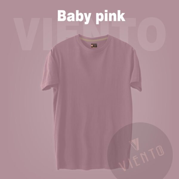 Unisex Essential Plain T shirt — Baby Pink