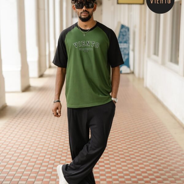 Grateful Raglan Tee- Dark Green