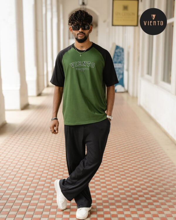 Grateful Raglan Tee- Dark Green