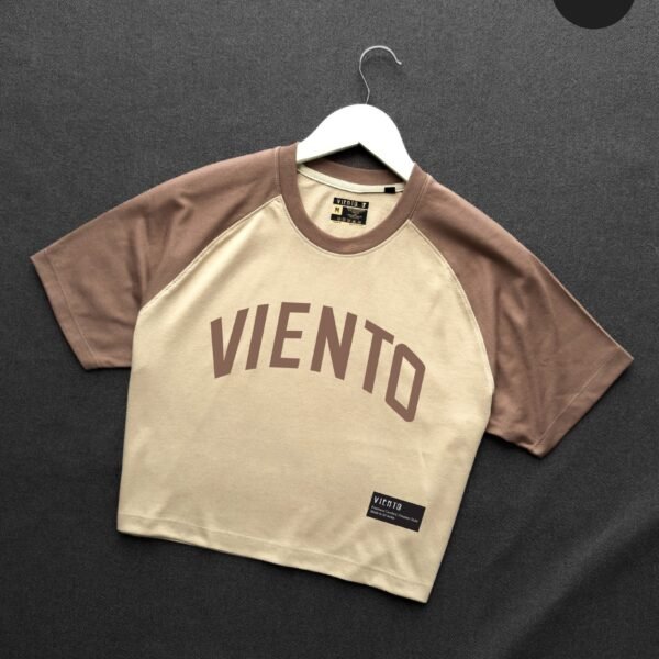 BeigeLatte Crop Tee