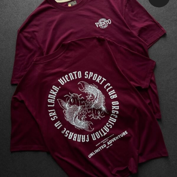 Viento Club Tee- Maroon