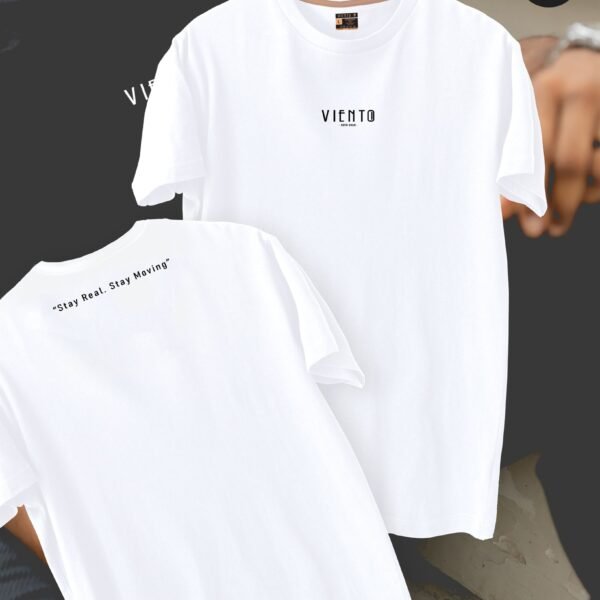 Stay Real Tee- White