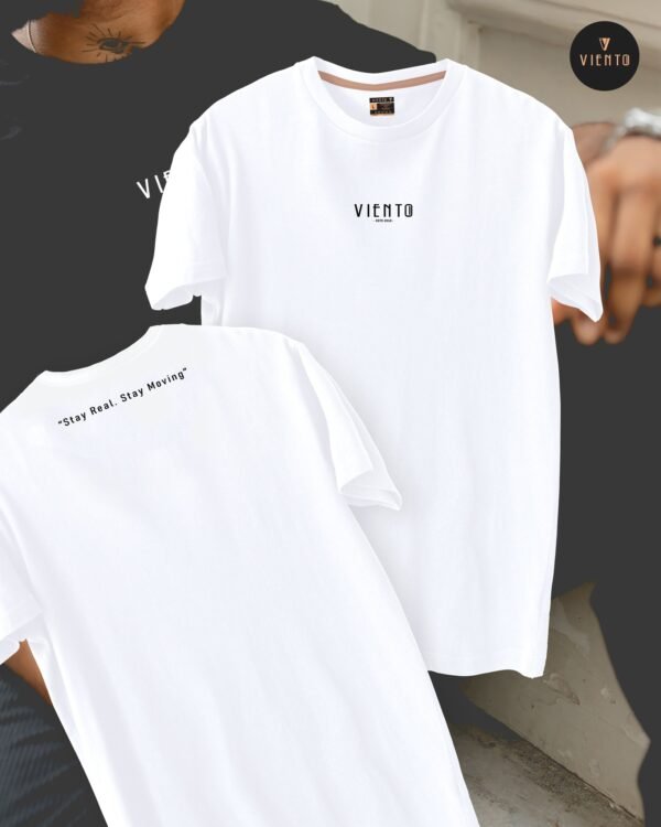 Stay Real Tee- White