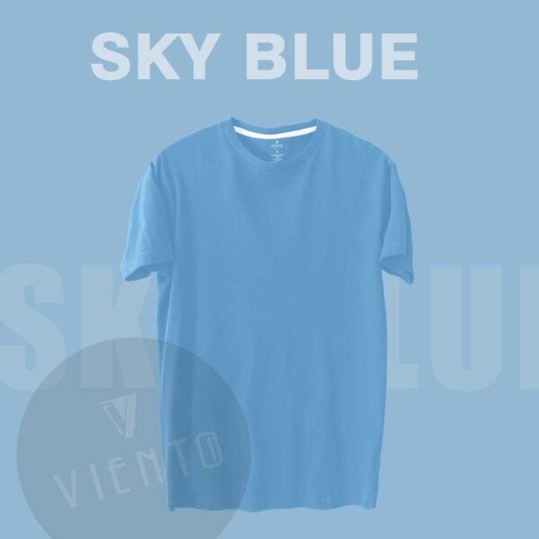 plain t shirt - Sky Blue