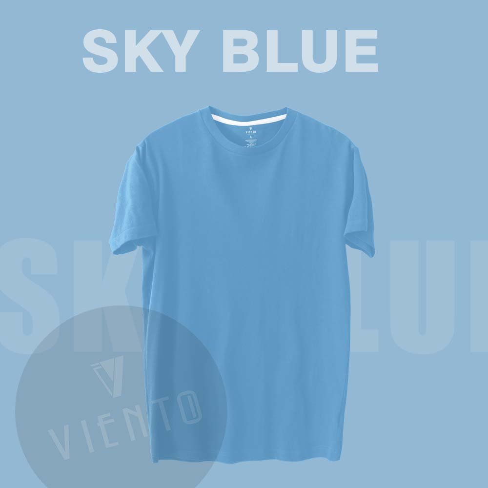plain t shirt - Sky Blue