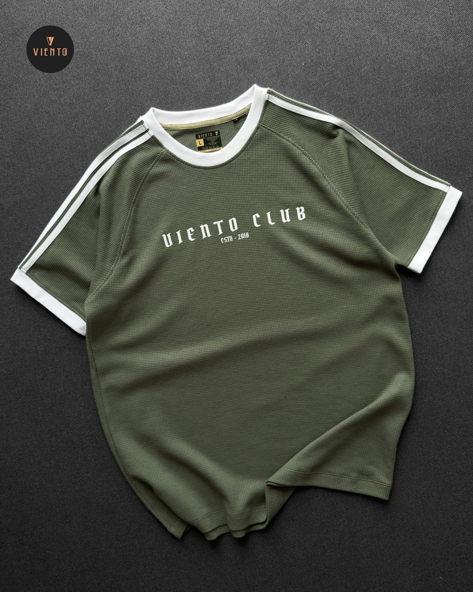 StripePlay Tee- Green