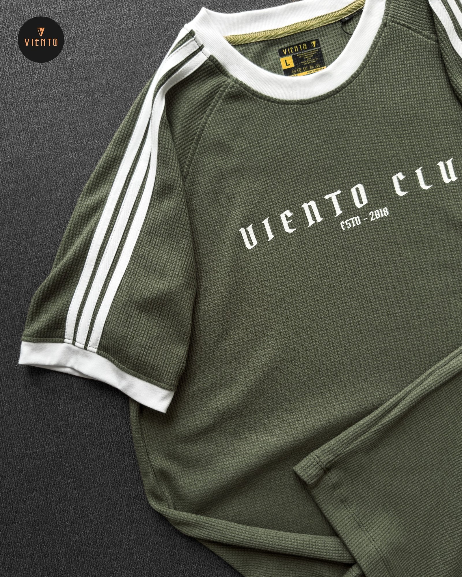 StripePlay Tee- Green - Image 3