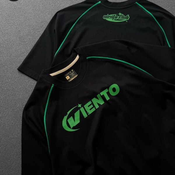 Viento Green Edge Tee- Black