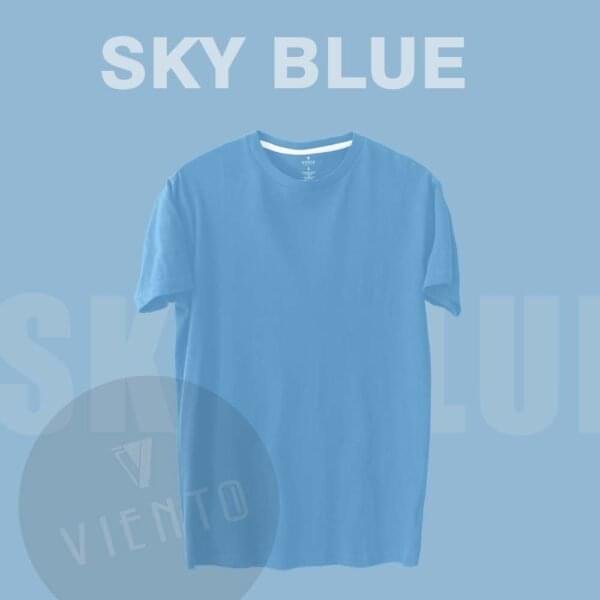 plain t shirt - Sky Blue